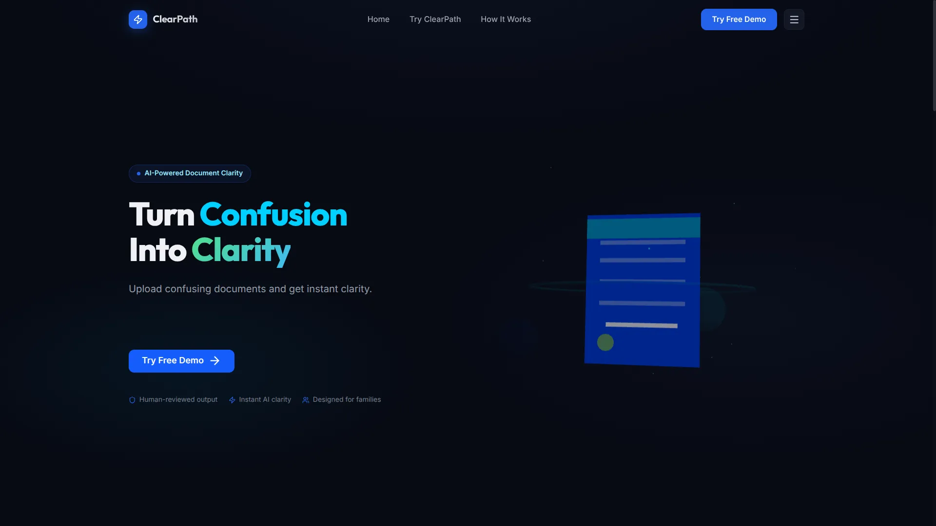 ClearPath — AI Document Intelligence Platform preview
